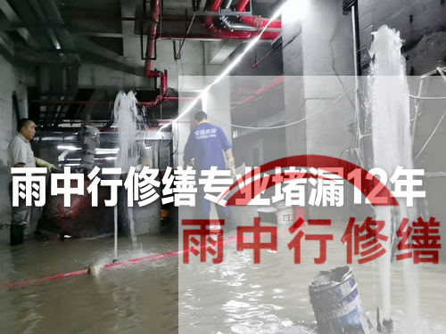 西城某污水处理厂钢筋混凝土池堵漏案例